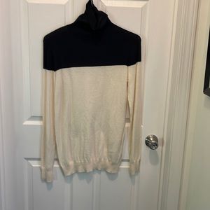Ann Taylor two tone turtleneck sweater